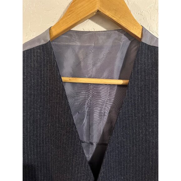 Yves Saint Laurent YSL Pinstriped Five Button Dress Vest - Picture 6 of 10